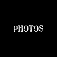 a black background with the word photos on it